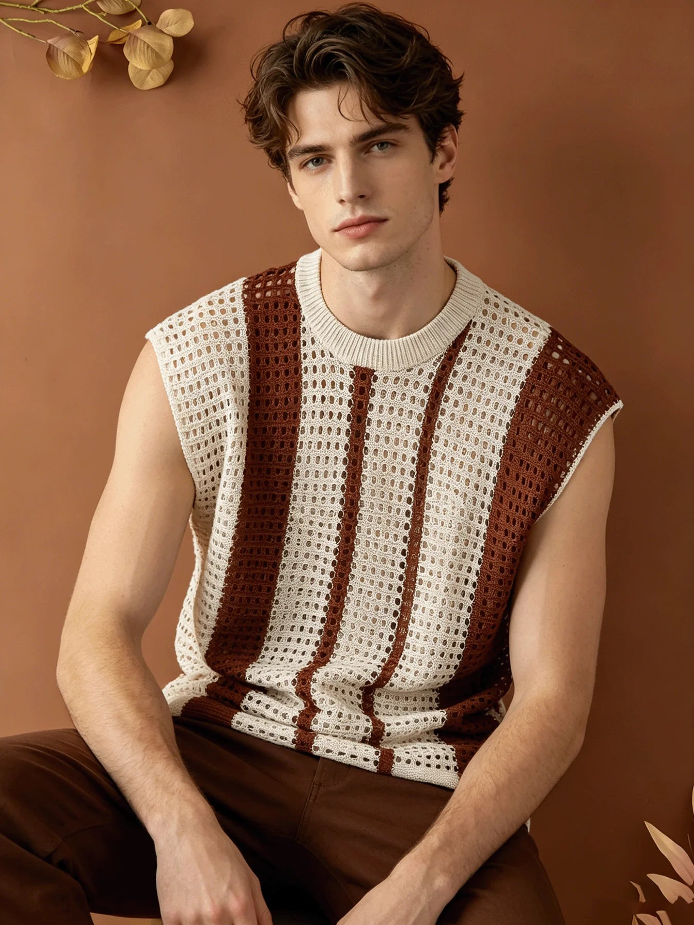 Men’s Knit Sleeveless Vest