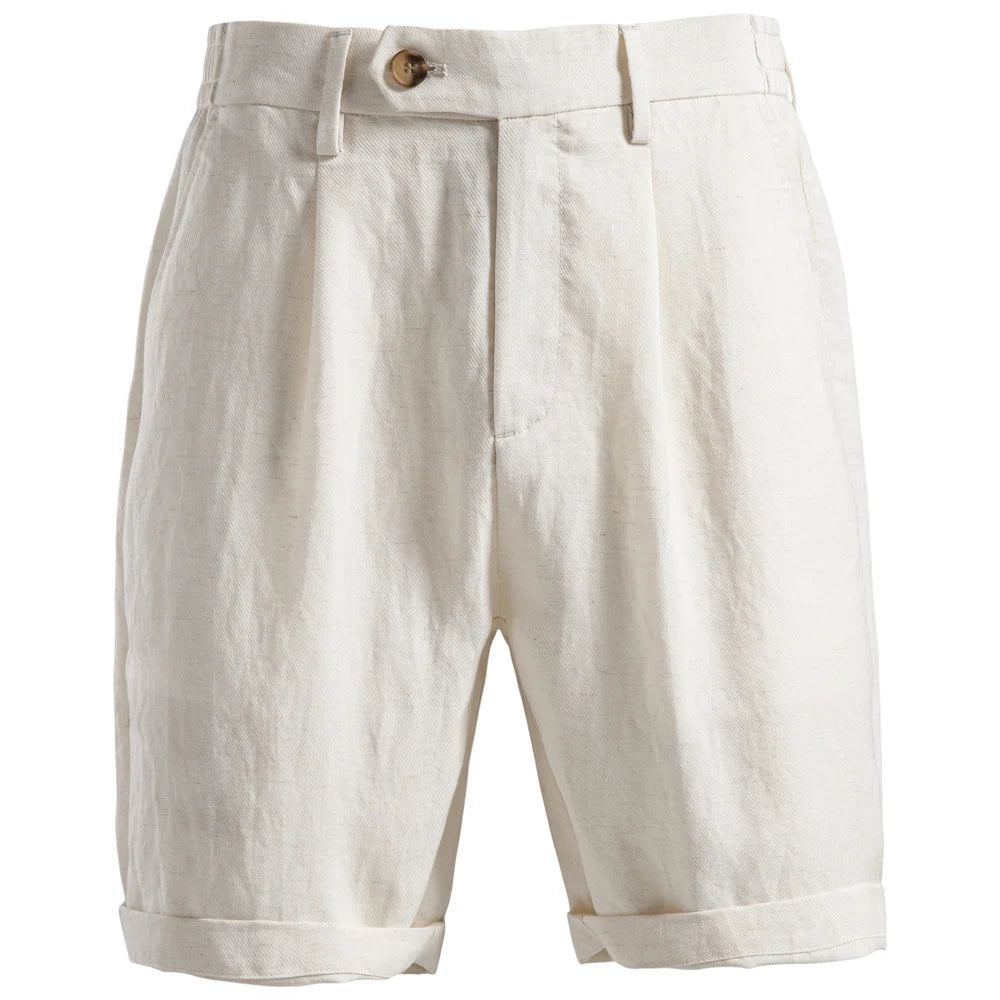 Men Summer Cotton Linen Shorts