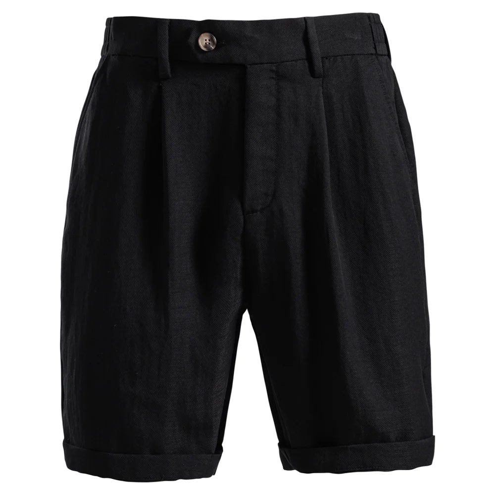 Men Summer Cotton Linen Shorts