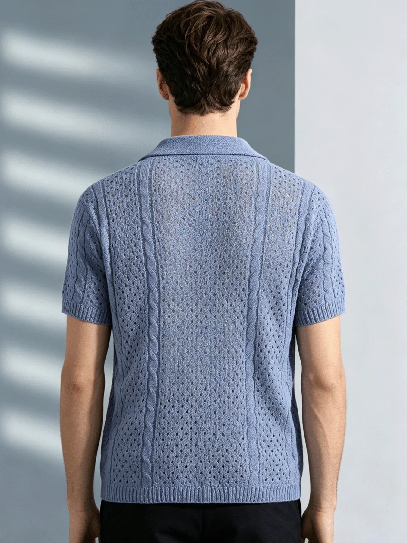 Men’s Hollow Knit Polo