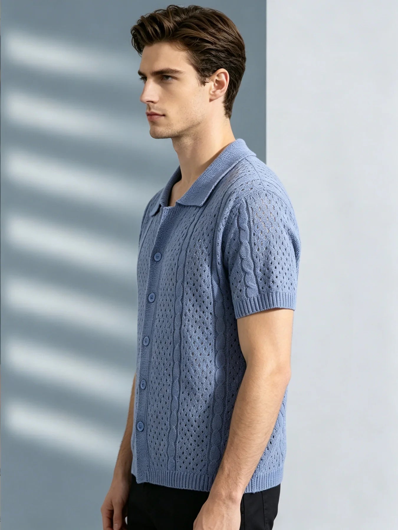 Men’s Hollow Knit Polo