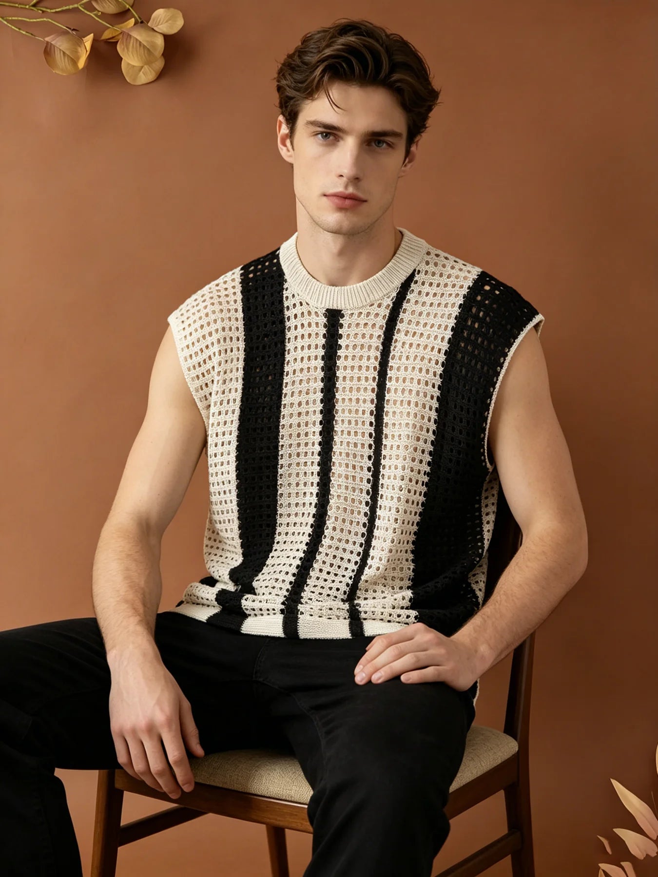 Men’s Knit Sleeveless Vest