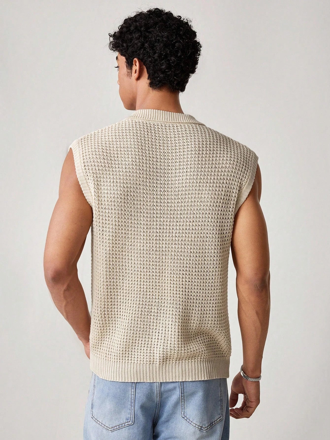 Men’s Knit Polo Tank – Summer Casual Vest