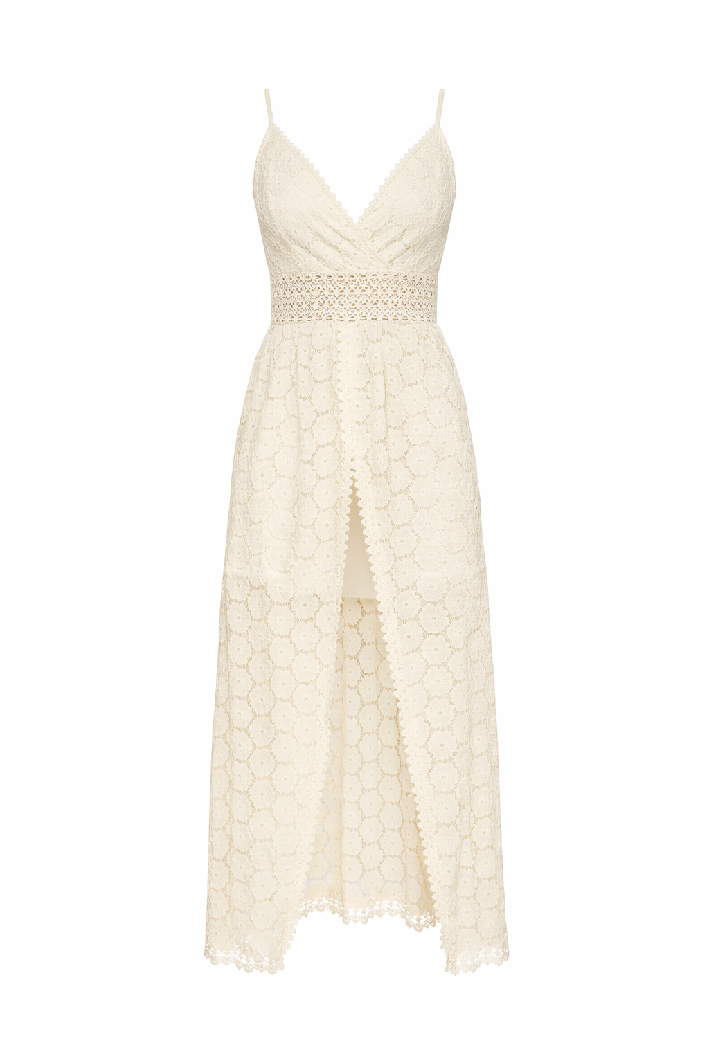 Women’s Lace Trim Romper – Sleeveless V-Neck Summer Jumpsuit