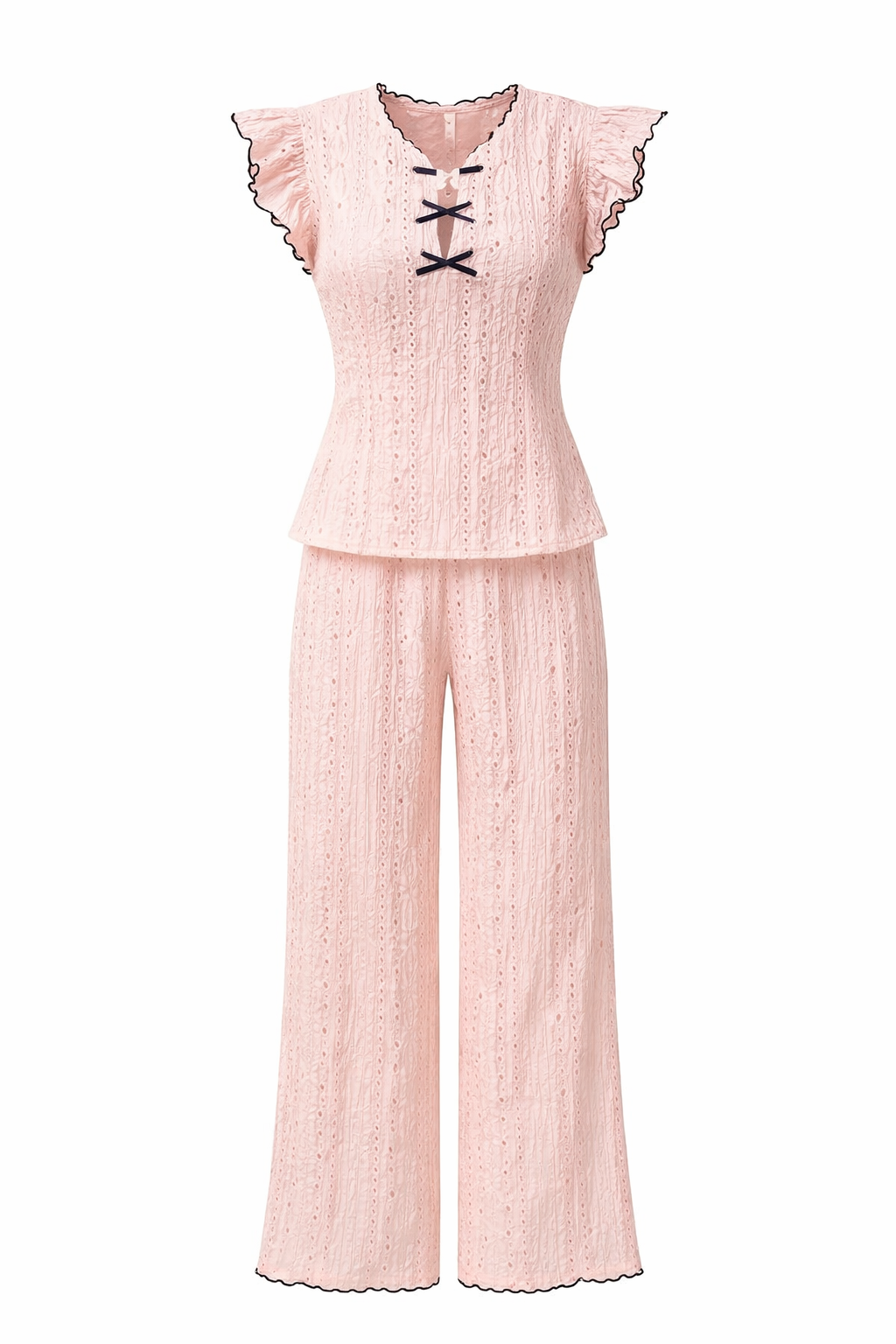 Lace Pajama Set – Lightweight Summer Sleepwear