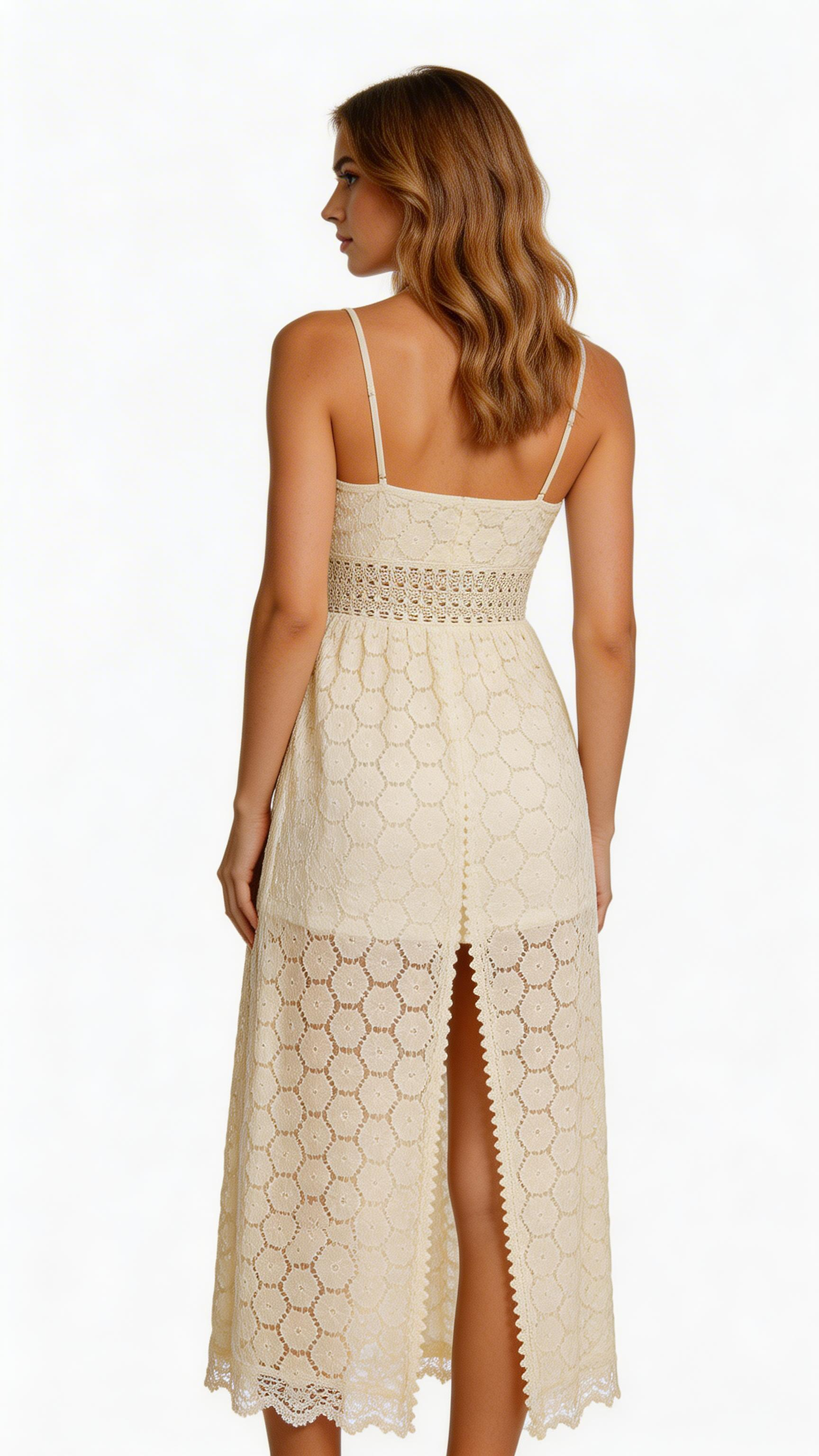 Women’s Lace Trim Romper – Sleeveless V-Neck Summer Jumpsuit
