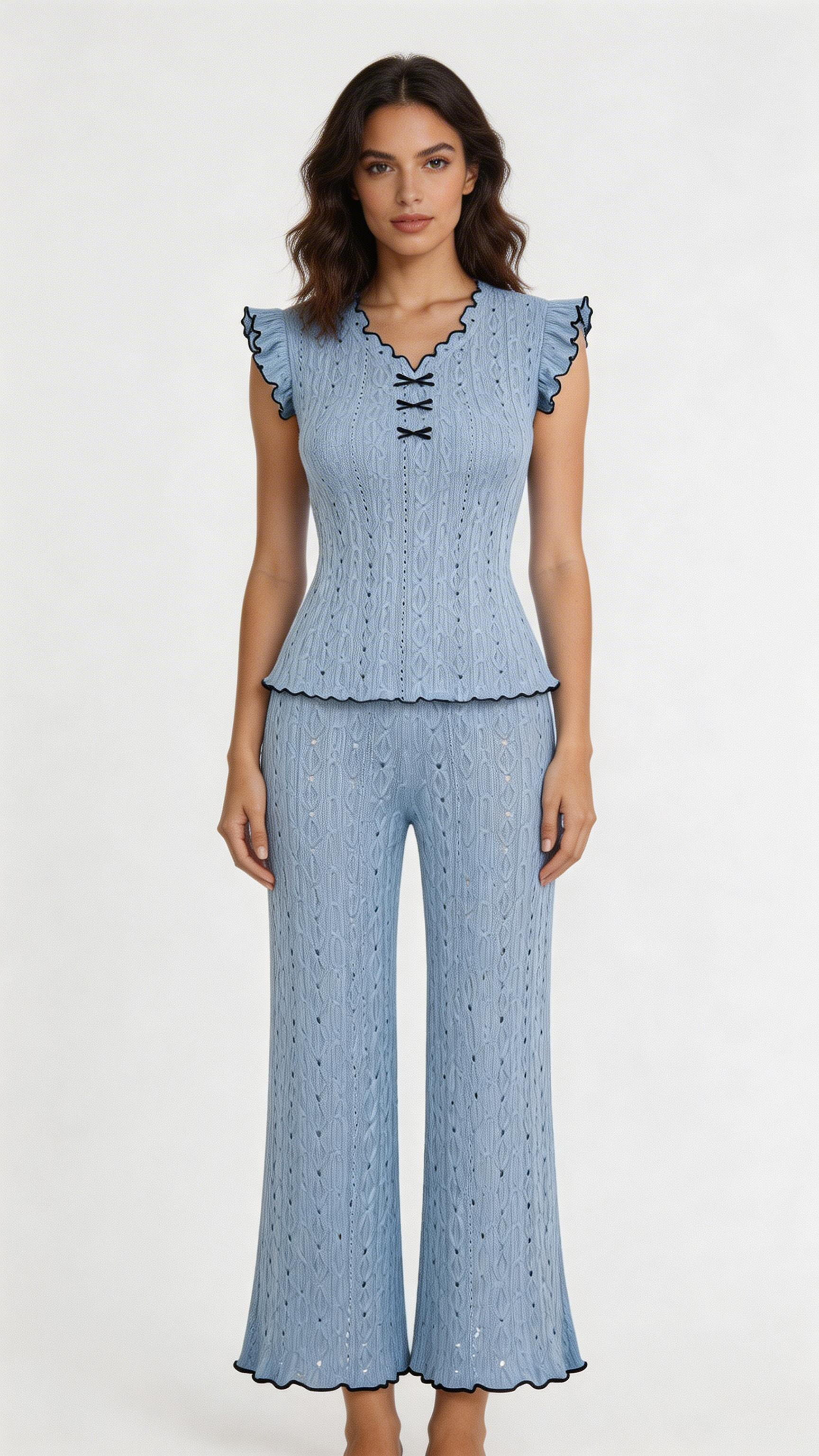 Lace Pajama Set – Lightweight Summer Sleepwear