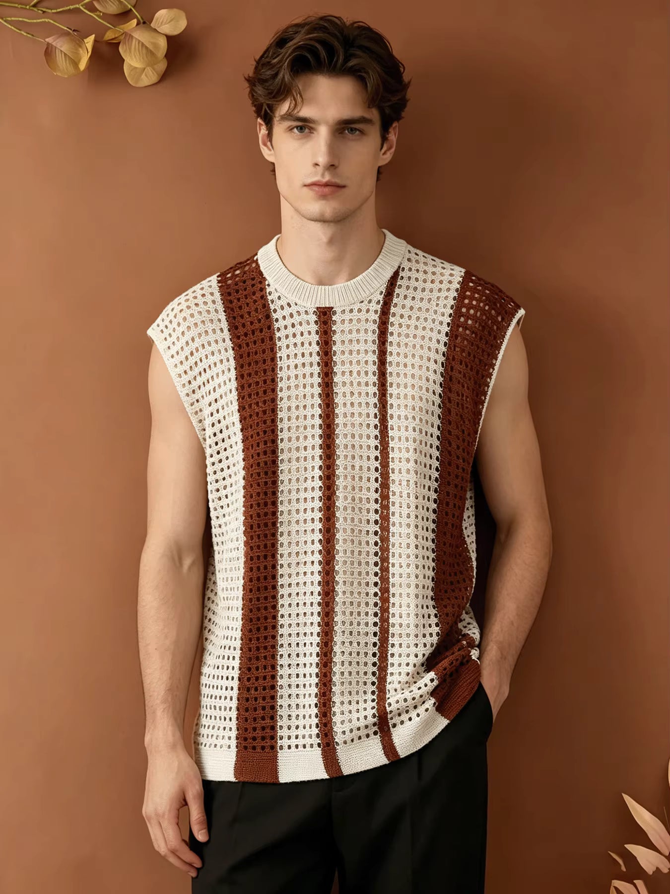 Men’s Knit Sleeveless Vest